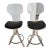 1970s Hollywood Regency Lucite and Chrome Swivel Bar Stools by Hill Manufacturing Co. For Sale