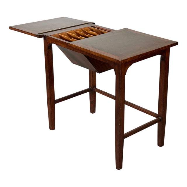 Vintage Wooden Writing Table, 1950s For Sale