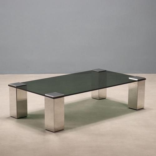 Glass 70s Coffee Table For Sale - Image 7 of 7