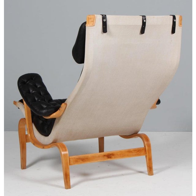 Wood Pernilla Lounge Chair attributed to Bruno Mathsson for Dux, 1980s For Sale - Image 7 of 9