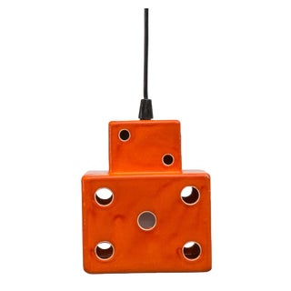 West German Hanging Ceramic Light For Sale