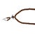 Long Oriental Brown Sandalwood Beads Hand Rosary Praying Chain For Sale - Image 4 of 7