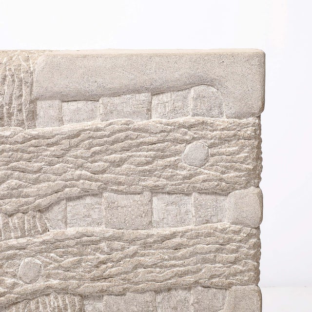 Modernist Limestone Sculpture on Iron Base Entitled "Flood" by Bradford Graves For Sale In New York - Image 6 of 14