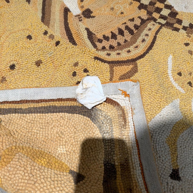 Vintage Hand-Hooked Wool Equestrian Tapestry Evelyn Ackerman for Era Industries For Sale - Image 11 of 18