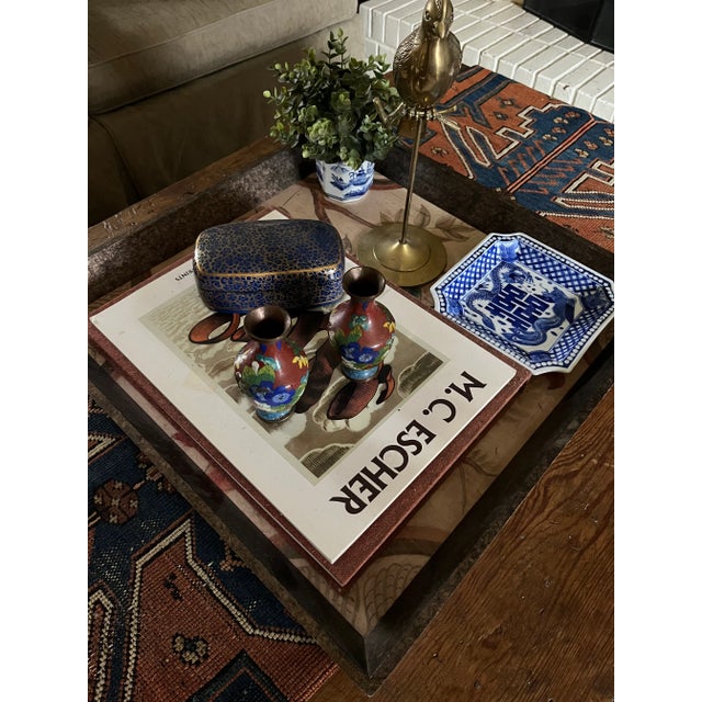 Metal Pair of Early 20th Century Chinese Cloisonne Vases For Sale - Image 7 of 7