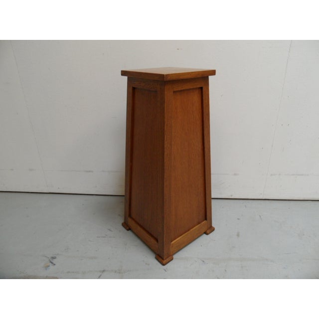 Vintage Oak Base Console, 1950s For Sale - Image 9 of 9