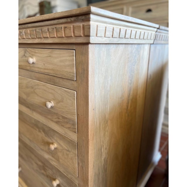 Coastal 11-Drawer Tall Dresser For Sale - Image 4 of 6