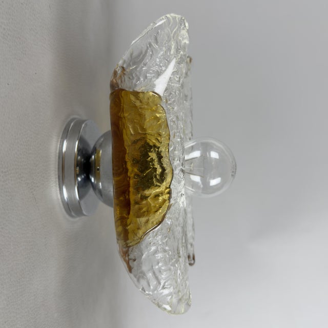 Murano Glass Wall Lamp from Mazzega, 1970s For Sale - Image 4 of 13