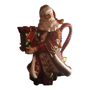 Vintage Fitz & Floyd Christmas Tidings Santa Figural Pitcher
