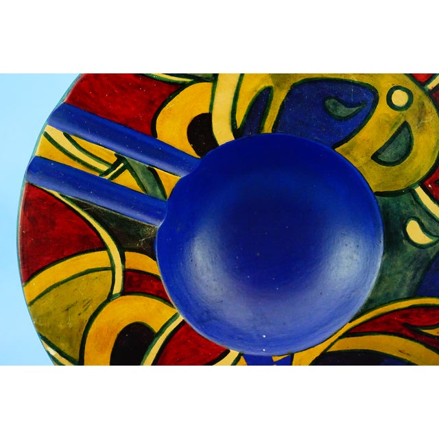 Large Vintage Terracotta Ashtray with Abstract Decoration, 1930s For Sale - Image 11 of 18