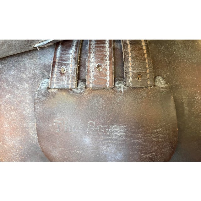 Vintage Crosby Olympic Works English Close Contact Saddle, Made in England For Sale - Image 15 of 15