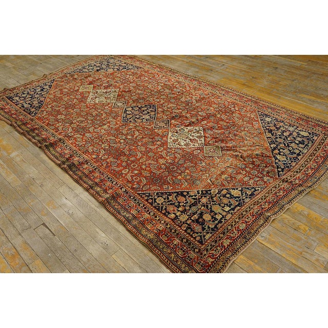 Antique Ghashgaie rugs, size: 5' 3'' x 9' 0''.