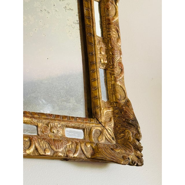Wood 18th Century Louis Xv Style Gilt Wood Mirror For Sale - Image 7 of 18