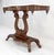 Carved Walnut Lyre Base Victorian Style Marble Top Console Table For Sale - Image 10 of 12