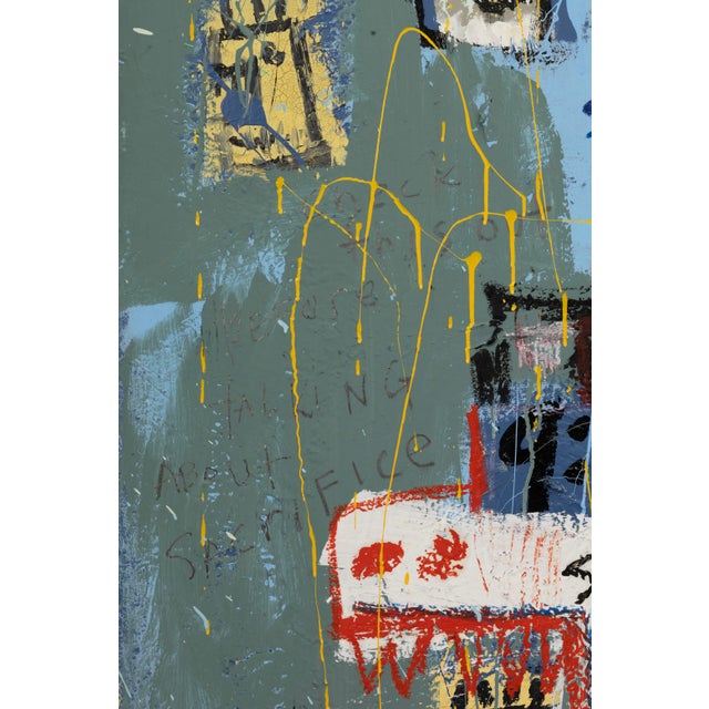 Street Art Jim Stella, Children Acrylic on Canvas Contemporary Street Art Painting Detroit For Sale - Image 3 of 8