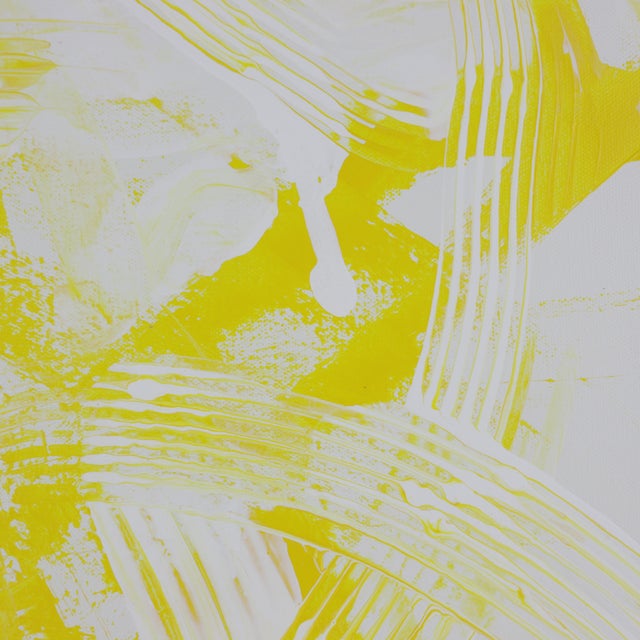 "Citrus Burst" Contemporary Abstract Expressionist Painting For Sale - Image 4 of 9