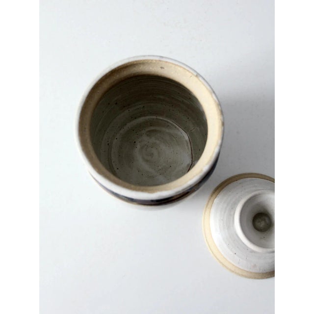 Vintage Studio Pottery Jar For Sale - Image 10 of 11