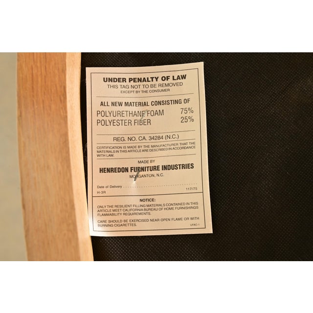 Henredon Modern Art Deco Carved Oak Armchairs, Pair For Sale - Image 14 of 16