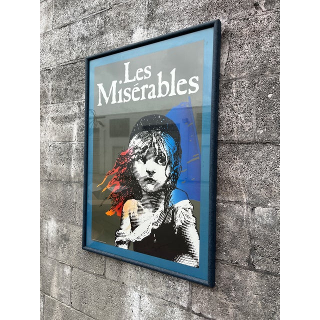 Vintage 1986 "Les Misérables" Musical in London Original Framed Promotional Poster. For Sale In Miami - Image 6 of 17