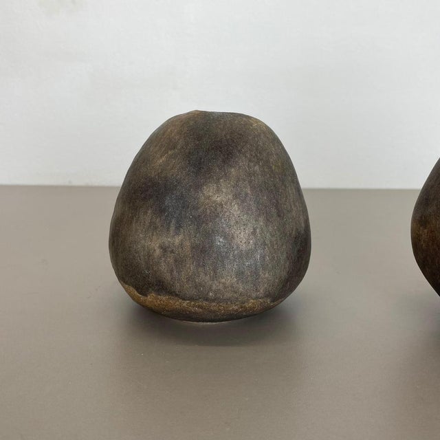 1960s West German Ceramic Studio Vases from Helmut Schäffenacker, 1960s, Set of 2 For Sale - Image 5 of 18