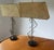 These original pair of lights with original shades are great for a pair of night stands.
