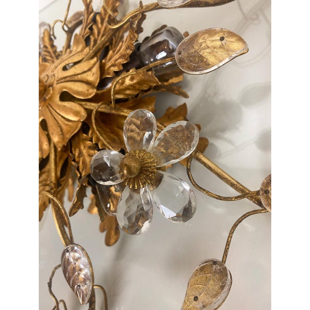 Florentine Flush Mount Ceiling Lamp from Banci Firenze, 1970s For Sale - Image 10 of 16