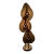 Mid 20th Century Mid-Century Modern Italian Murano Style Brass Palm Leaf Floor Lamp For Sale