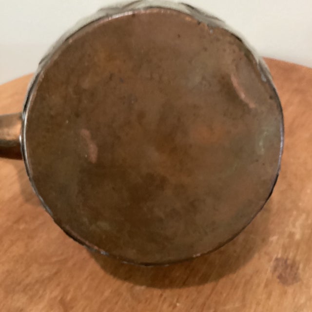 Copper Antique Victorian Copper Large Kettle With Brass/Silver Patchwork and Gooseneck For Sale - Image 8 of 12
