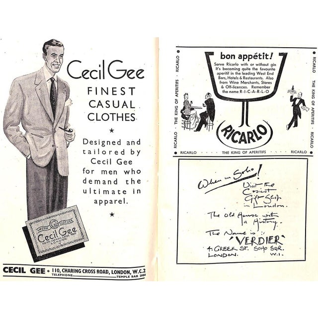 "An Indiscreet Guide to Soho" Book 1953 Jackson, Stanley For Sale - Image 4 of 10