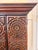 Brown Mid-Century Carved Wood Bar Cabinet With Smoky Glass Interior For Sale - Image 8 of 12