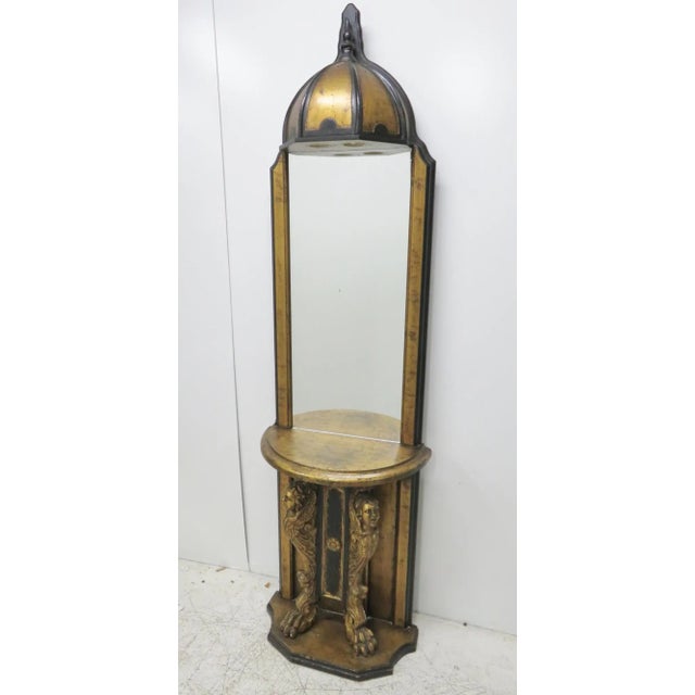 Wood Hollywood Regency Pier Mirror For Sale - Image 7 of 7