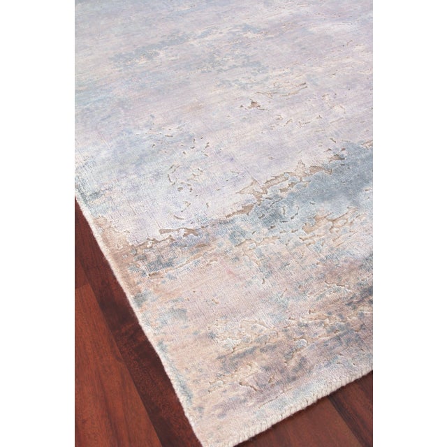 Wood Revin Light Beige Hand loom Bamboo/Silk Area Rug - 8'x10' For Sale - Image 7 of 9