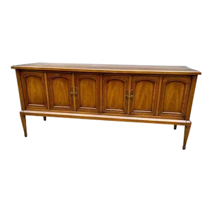 Mid 20th Century White Furniture Mid Century Walnut Credenza Sideboard