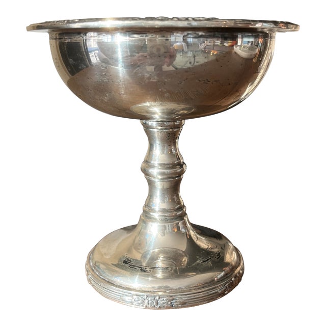 Sterling Silver Antique Candy Dish For Sale
