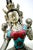 Mid-Century Tibetan-Style Inlaid Brass Green Tara Statue – 11" H For Sale - Image 17 of 18