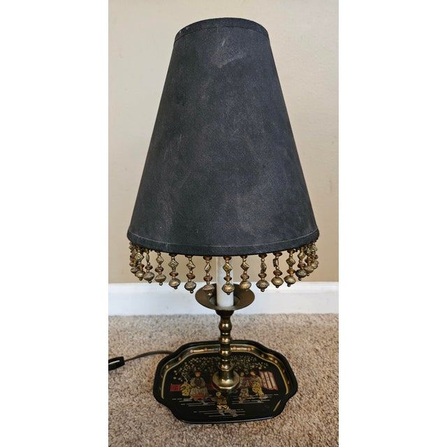 This is a gorgeous chinoiserie vintage lamp by Frederick Cooper, the base has the same Asian characters as on the well...