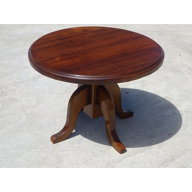 Coffee Table with Central 4-Legged Base, 1970s For Sale - Image 15 of 15