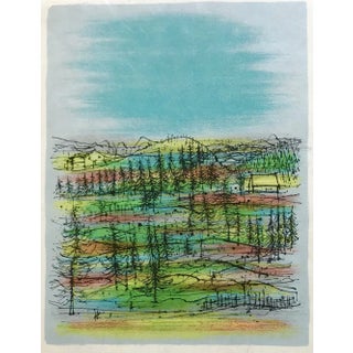Jean Carzou Original Lithograph 11 Mourlot 1962 For Sale