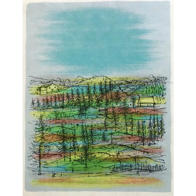 Jean Carzou Original Lithograph 11 Mourlot 1962 For Sale