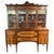 American Federal Style Birch and Birch Veneered Breakfront Bookcase with Secretary Interior. Exquisitely chosen...