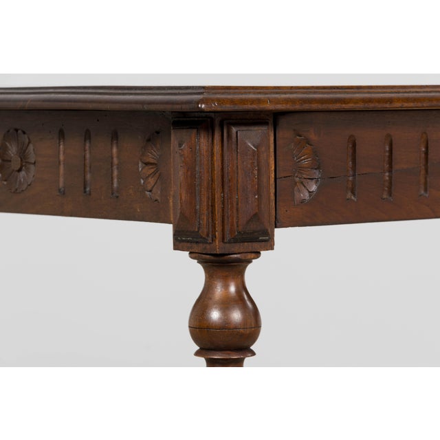 French Louis XIII Style Walnut Writing Table, Provence, Early 20th Century For Sale - Image 11 of 15