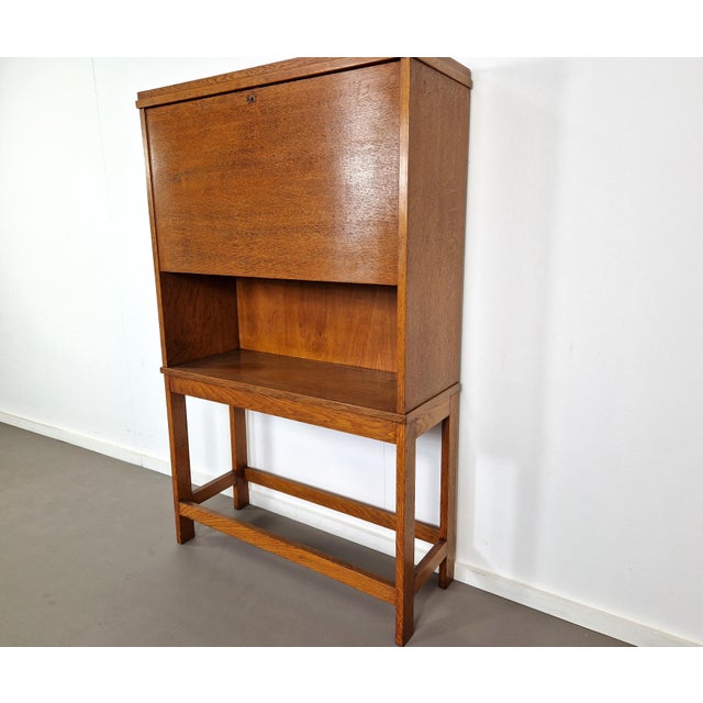 Art Deco Cabinet in Oak, 1930s For Sale - Image 11 of 11