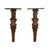 Antique 19thC Italian Carved Walnut Renaissance Revival Pair Caryatid Brackets, Circa 1850 For Sale - Image 4 of 15