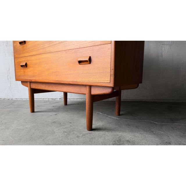 Mid Century Danish Teak Dresser Vanity Desk Combo by Borge Mogensen For Sale - Image 10 of 12