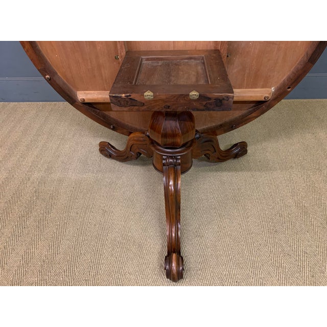 Victorian Rosewood Loo Table, 1870 For Sale - Image 15 of 18