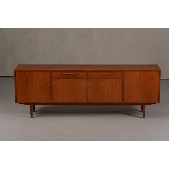 Mid-Century Modern Vintage Teak Sideboard, Denmark, 1970s For Sale - Image 3 of 12