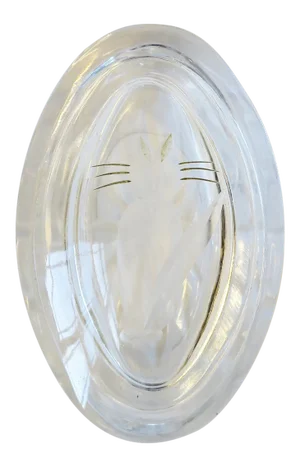 Crystal Box With Cat Design for Jewelry or Trinket