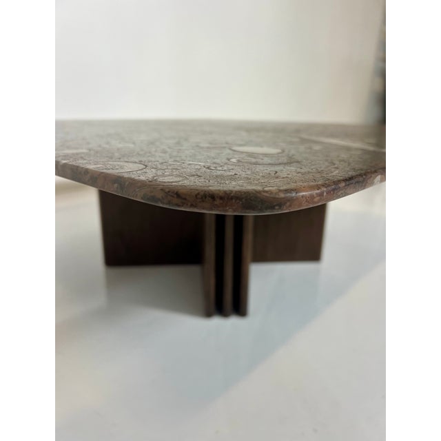Fossil Stone Coffee Table attributed to Heinz Lilienthal, 1980s, in Very Good conditions. Designed 1980 to 1989 This piece...