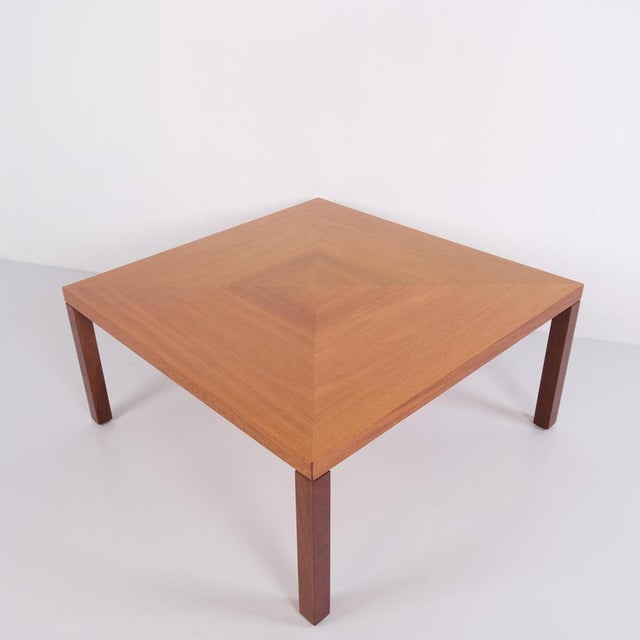 Large Square Coffee Table in Light Mahogany by Erik Jørgensen Møbelfabrik, 1960s For Sale - Image 4 of 10