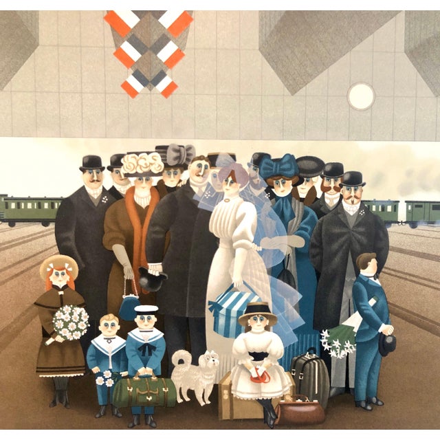 Hand signed, limited edition on BFK Rives French art paper. I believe the title is Honeymoon. Jan Balet (20 July 1913 in...